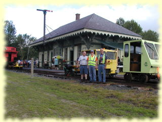 The guys pose at Potter Place