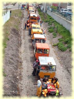 Trackcars at Weirs Beach