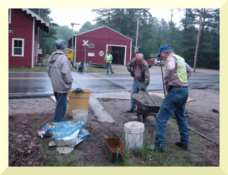 Working on the NH-109 crossing