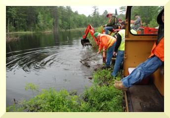 Digging for the culvert